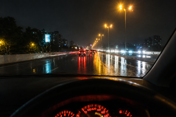 Driving in rain visibility with ClearVision™