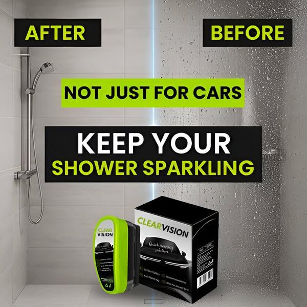 crystal clear windshield in seconds with ClearVisiontm